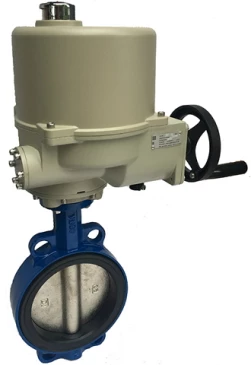 Затвор дисковый поворотный ABRA Ду125 Ру16 BUV-VF826D, межфланцевый, корпус - чугун, диск - чугун, с электроприводом, EPDM в Иркутске