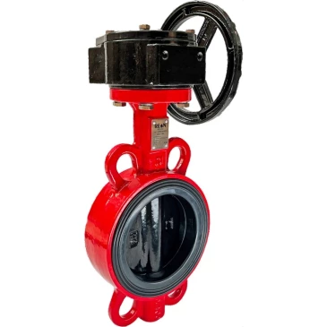 Затвор дисковый поворотный REON Ду40 Ру16 EPDM RSV83RED корпус - чугун, диск - чугун, редуктор в Иркутске