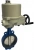 Затвор дисковый поворотный ABRA Ду450 Ру16 BUV-VF826D, межфланцевый, корпус - чугун, диск - чугун, с электроприводом, EPDM в Иркутске
